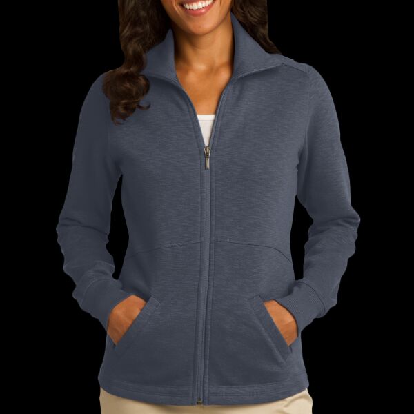 Ladies Slub Fleece Full Zip Jacket Thumbnail