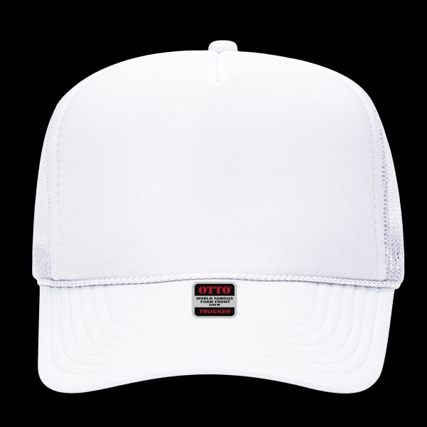OTTO CAP 5 Panel High Crown Mesh Back Trucker Hat Thumbnail